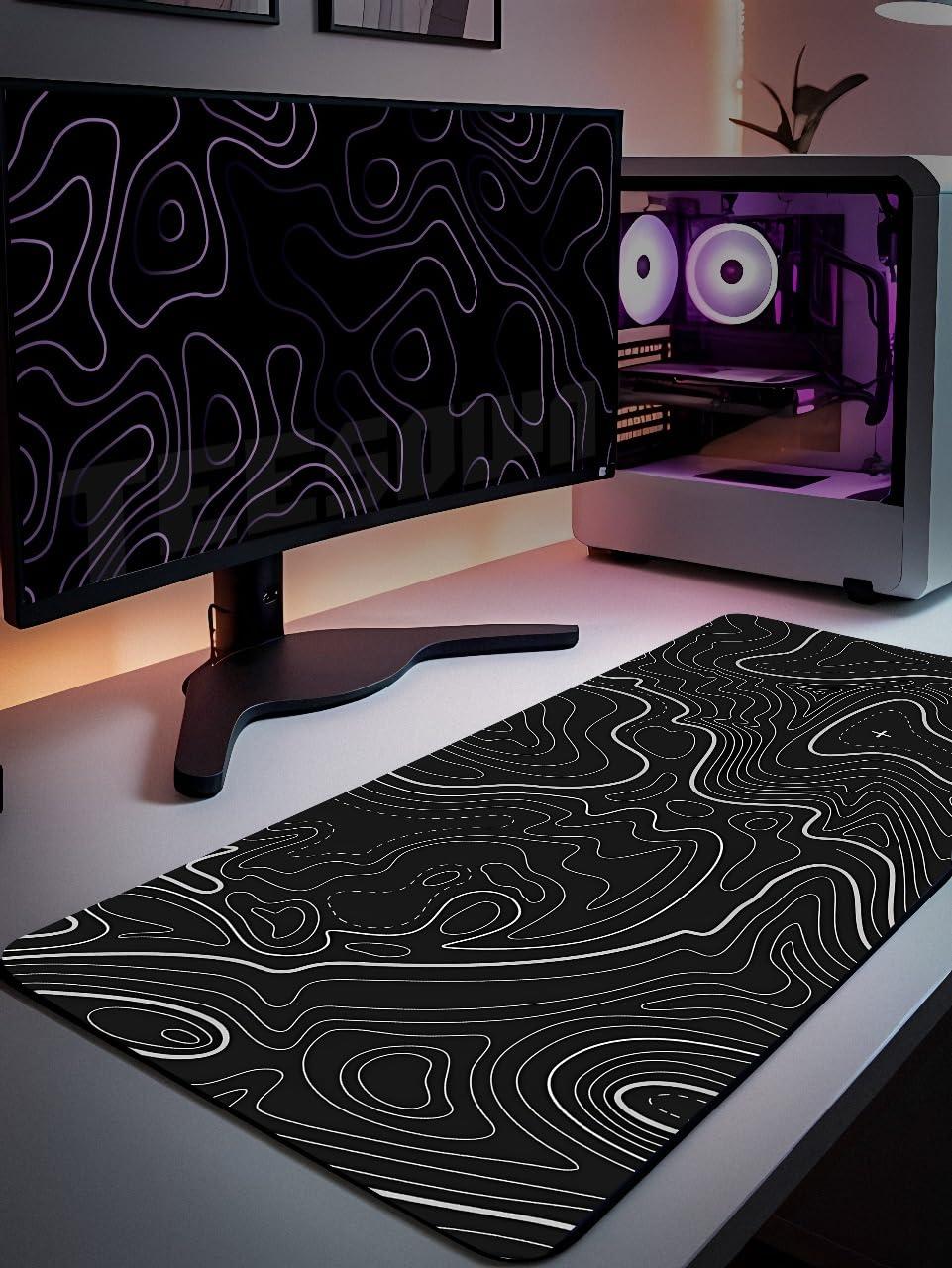 TEESOWN XL Extended Mousepad (Minimal Line Design)