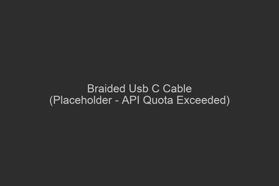 Premium Braided USB-C Cable